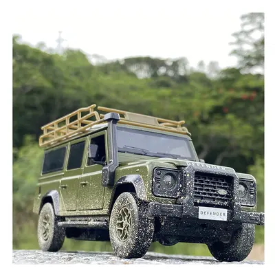 (Muddy green) 1:32 Rover Defender Alloy Car Model Diecasts Metal Toy Off-Road Vehicles Car Model