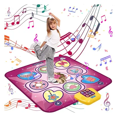 Dance Mat Toys for Kids Music Dance Mat Touch Play Mat with LED Lights