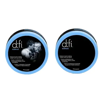 D:fi D:struct Medium Hold Molding Creme with Low Shine 2.6 Ounces (2-Pack Total)