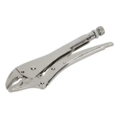 230mm Locking Pliers - Curved Deeply Serrated 45mm Jaws - Hardened Teeth