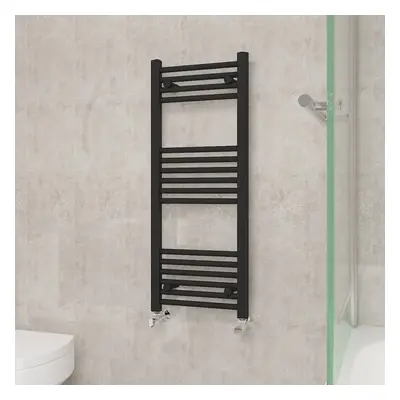 (1000x400mm, Black) NRG Straight Central Heating Towel Rail Bathroom Heated Rad Radiators Ladder