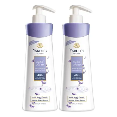 Yardley London English Lavender Hand and Body Lotion, 350ml (Pack of 2)