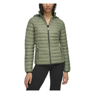 Tommy Hilfiger Women's Hooded Lightweight Outerwear Jacket Basil