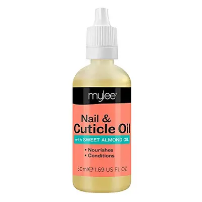 Mylee Sweet Almond Nail & Cuticle Oil 50ml, ? Deeply Hydrating & Nourishing Cuticle Conditioner 