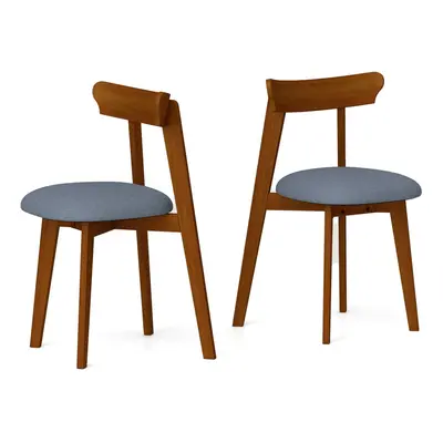 Wood Dining Chairs Set of Mid-Century Modern Kitchen Chairs