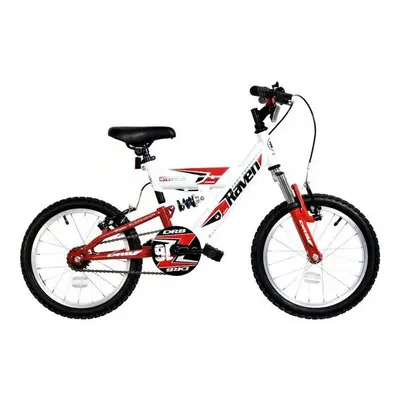 Dallingridge Raven Boys Suspension Mountain Bike 16" Wheel White/Red