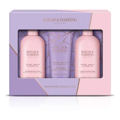 Jojoba, Vanilla & Almond Oil Luxury Bathing Essentials Gift Set (Pack of 1) - Vegan Friendly