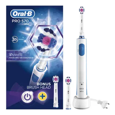 Oral B Pro Electric Toothbrush 3D White with Refill Head