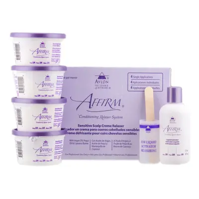 (9 Application) Avlon Affirm Sensitive Relaxer Kit