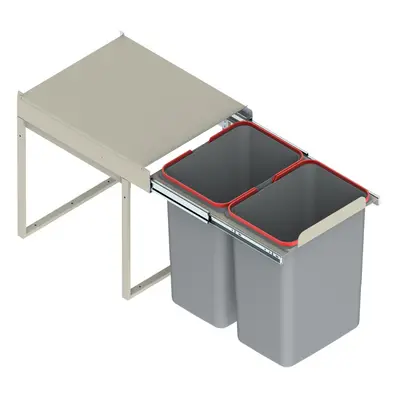 (JC602) Recycle Waste Bin SOFT CLOSE 400mm Unit - 40L