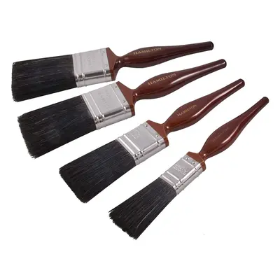 Hamilton Perfection Pure Bristle Flat Paint Brush 4pc Set