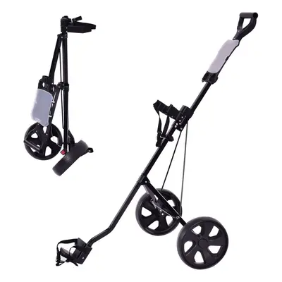 Golf Cart Wheel Foldable Golf Trolley Push Pull Cart with Scoreboard