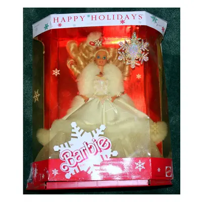 Happy Holidays Barbie Doll Special Edition w Keepsake Snowflake O