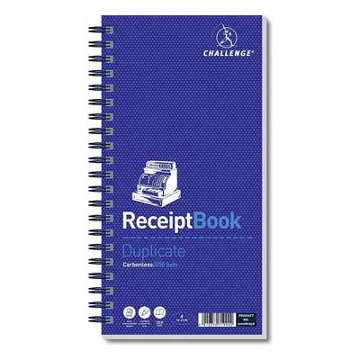 Challenge x mm Duplicate Receipt Book, Carbonless, Pages, Set of