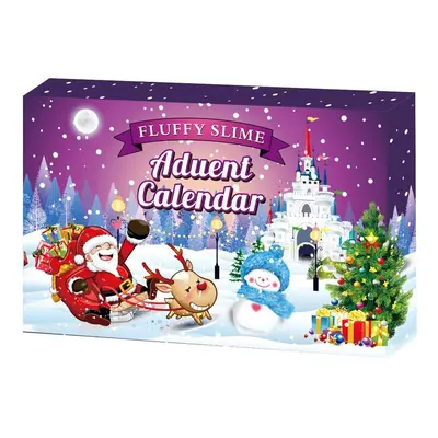 (B) Fluffy Slime Advent Calendar Days Countdown To Christmas Xmas Girls Kids Gift