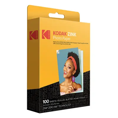 2"x3" Premium Zink Photo Paper (100 Sheets) Compatible with KODAK PRINTOMATIC, KODAK Smile and S