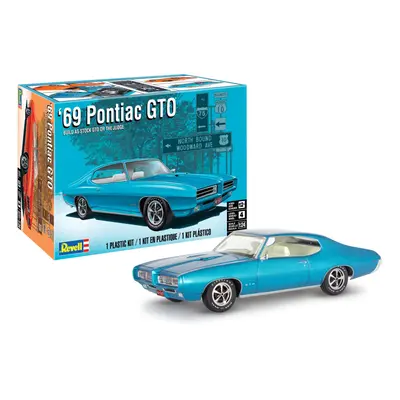 Revell 1969 Pontiac GTO Judge 1:24 Scale 63-Piece Skill Level Model Car Building Kit