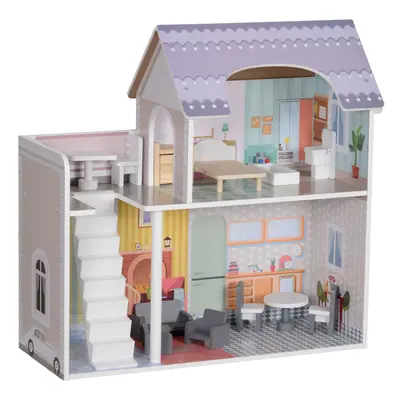 AIYAPLAY Dolls House with Furniture Pieces and Accessories