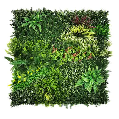 (Lush Lonsdale) Artificial Plant Flower Living Wall Panels 1m x 1m