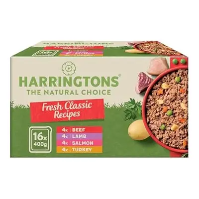 Harringtons Complete Wet Tray Grain Free Hypoallergenic Adult Dog Food Classics Bumper Pack 16x4