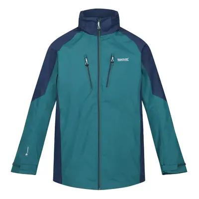 (S, Pacific Green/Admiral Blue) Regatta Mens Calderdale IV Waterproof Softshell Hooded Walking J