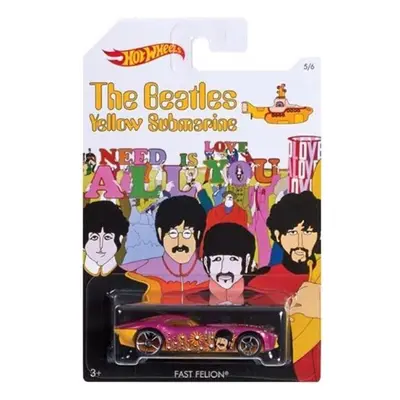 Fast Felion Hot Wheels 1:64 Scale The Beatles Yellow Submarine