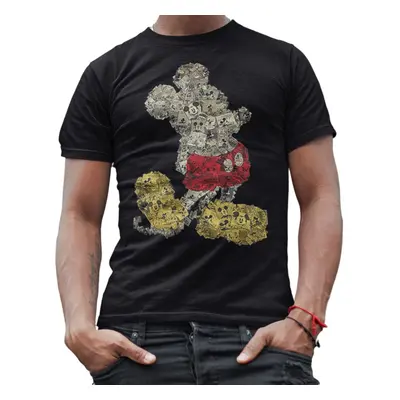 Disney Mickey Mouse Collage Disneyland World Tee Funny Humor Adult Men