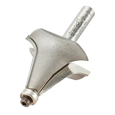 Professional Bearing Guided Architrave Router Cutter, 16mm Radius, 8mm Shank, 40mm Cut Diameter 