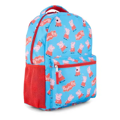 Peppa Pig Allover Print Backpack - Adventure with Peppa and George in Every Step A Playful and C