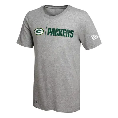 New Era NFL Men's Gametime Dri-Tek Cool Grey Short Sleeve T-Shirt, Green Bay Packers, Medium