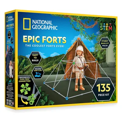 NATIONAL GEOGRAPHIC Creative Indoor Fort Building Kit - Pieces for