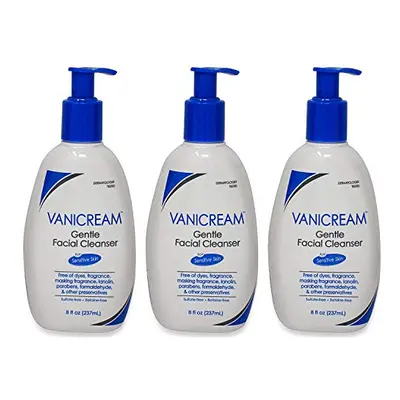 Vanicream Gentle Facial Cleanser for Sensitive Skin, Oz (Pack of 3)