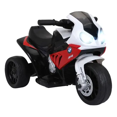 HOMCOM Electric Kids Ride on Motorcycle BMW Liscensed w/ Headlights Music Red