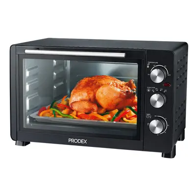 30 Litre Black Tabletop Mini Oven, 1500W Electric Cooker & Grill, Prodex PX7030B