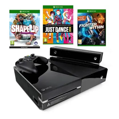 (Kinect Shape Up Fighter Within Just Dance) Microsoft Xbox One Console & Kinect Sensor camera + 