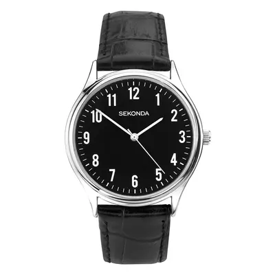 Sekonda Men's Analog Quartz Watch with Leather Strap