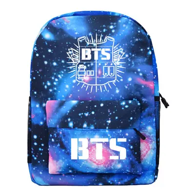 (#8 BTS 1) KPOP BTS Backpack Bangtan Boys Schoolbag Shoulder Bag Starry Sky Satchel Bookbag