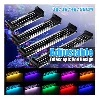 (AU Plug) Retractable 25-30cm Tank Fish light RGB 8W 36SMD RGB Tank Fish Lamp Aquarium Lantern W