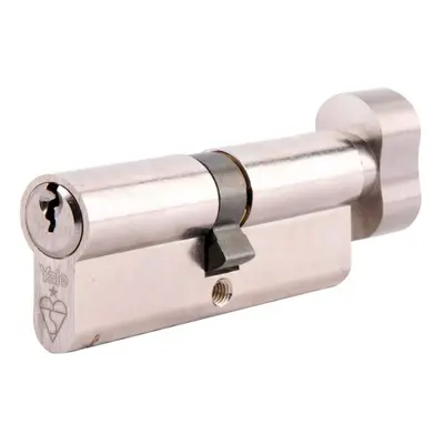 PKMT3030-NP - KM Superior Star Euro Cylinder Lock - Thumb Turn - 30/30 (70mm) / 30:10:30 - Nicke