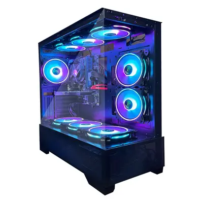 (Tower Only) Fast FAN Gaming Intel Quad Core i5 16GB RAM 1TB HDD & 128GB SSD PC Bundle & Speaker