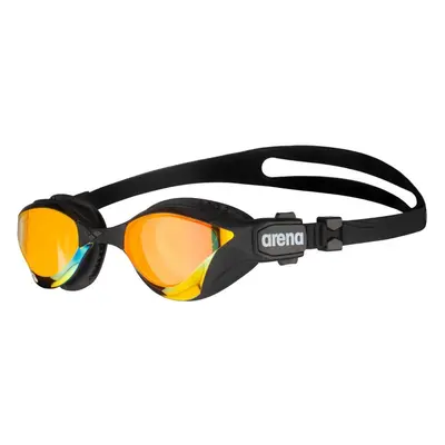 (Black) Arena Cobra Tri Mirror Triathlon Swipe Swimming Goggles Hard Lense