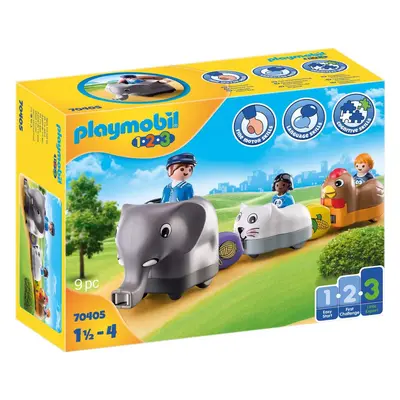 Playmobil 1.2.3 Animal Train, for Children Ages 1.5