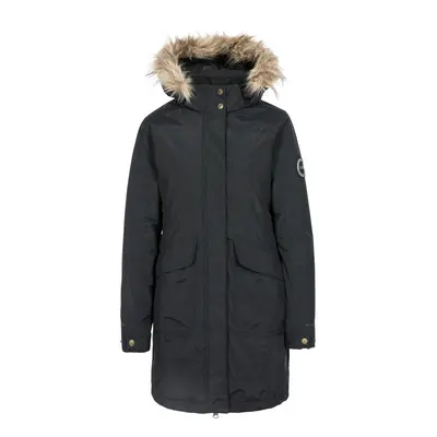 (18, Black) DLX Womens Down Parka Jacket Longer Length Bettany