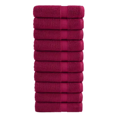 (bordeaux, x cm/ pcs) vidaXL Premium Soap Towels Hand Bath Towel pcs Orange gsm 100% Cotton