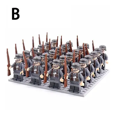 24 Army Phalanx Building Block Minifigure Fit Lego