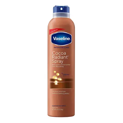 Vaseline Spray and go Moisturizer in cocoa Radiant, Oz