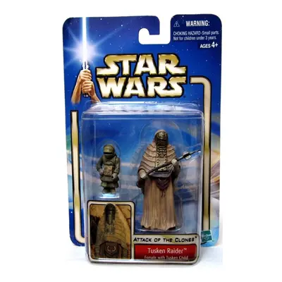 Star Wars Attack of The Clones Figure: Tusken Raider (Female with Chil