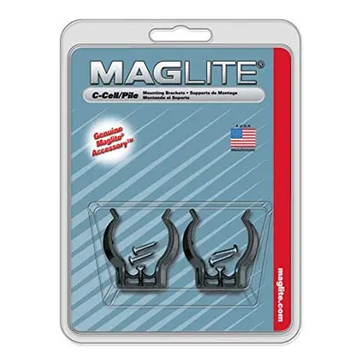 Maglite Black Universal Mounting Brackets for C-Cell Flashlight, pk