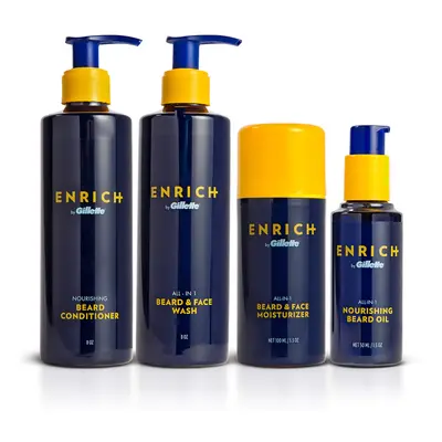 Gillette Enrich Beard & Face Care Starter Kit for Men