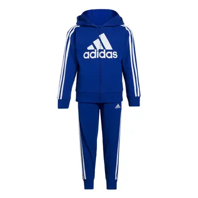 adidas Boys Zip Front French Terry Hooded Jacket and Joggers Set Team